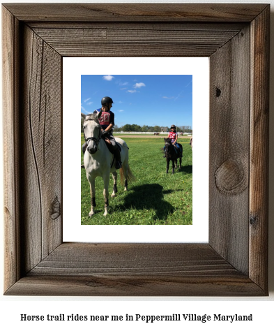 horse trail rides near me in Peppermill Village, Maryland